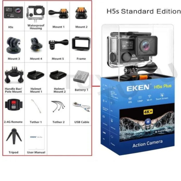 Экшн-камера EKEN H5s Plus 4K