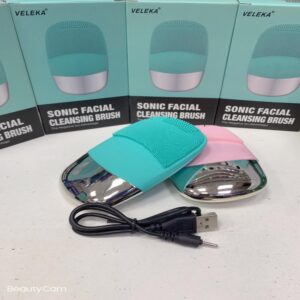 Электрическая силиконовая щетка-массажер для чистки лица sonic facial brush