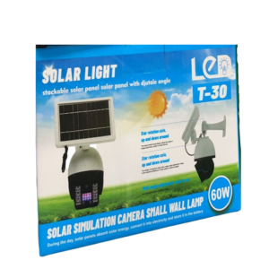 Уличный светодиодный светильник Solar Lamp | 2 в 1 с датчиком движения, в виде камеры наблюдения на солнечной батарее