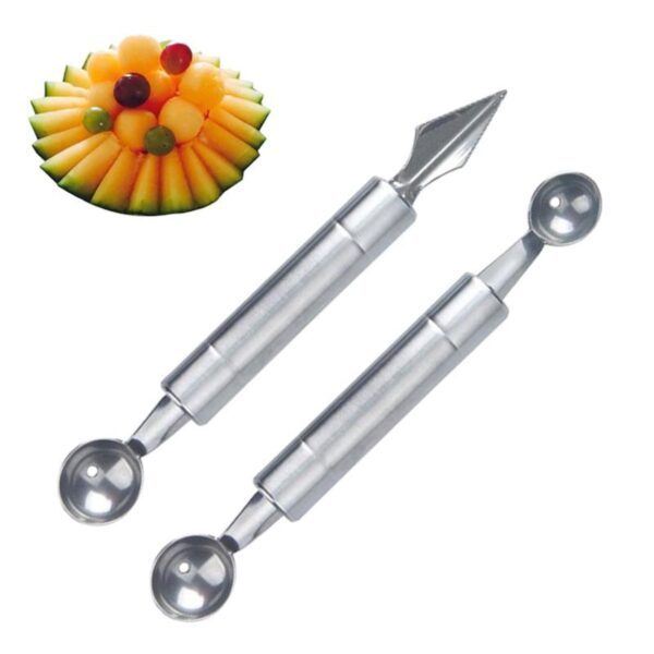 Нож для резки фруктов, двусторонняя с ложкой