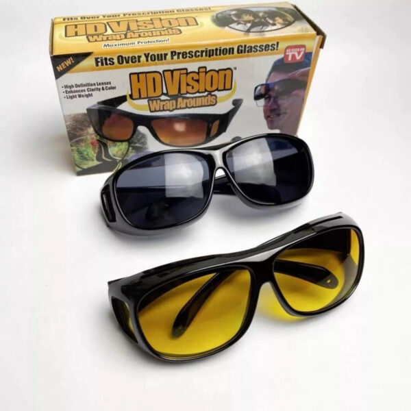 Антибликовые (солнцезащитные) очки для вождения 2 пары