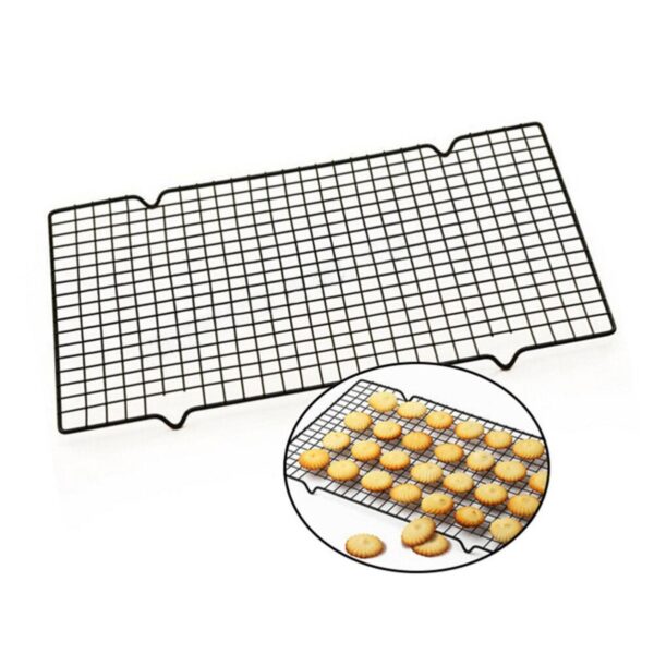 Подставка для сушки печенья, хлеба, кексов, 25 х 40 см, 1 шт., с антипригарным покрытием, стойка для охлаждения торта сетка