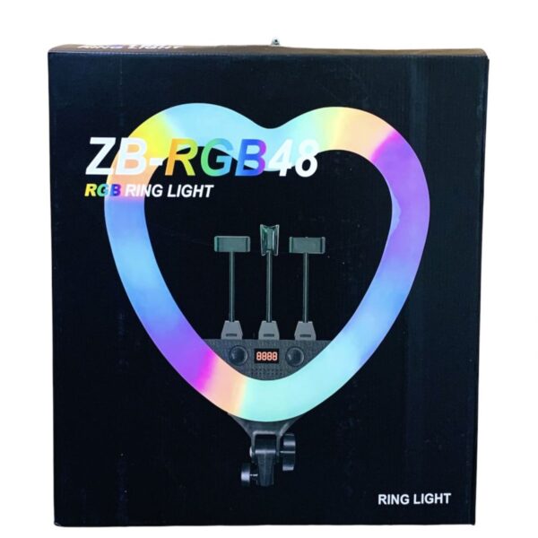 Лампа кольцевая ZB-RGB48