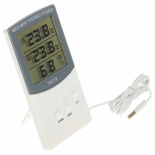 Термометр гигрометр TA-318 электронный цифровой с выносным датчиком