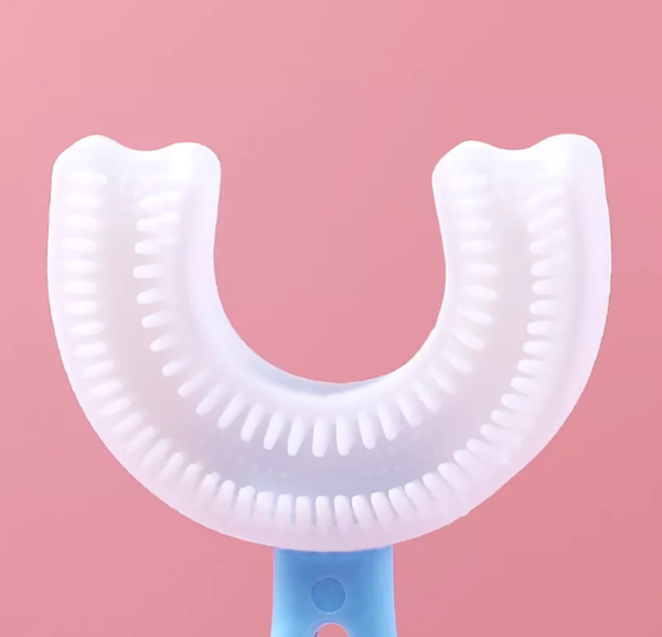 Зубная щетка Детская U-образная Мягкая силиконовая, 360 градусов
