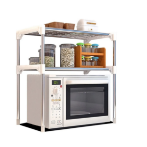 Подставка кухонная полка многофункциональная для кухни | Стеллаж для микроволновки