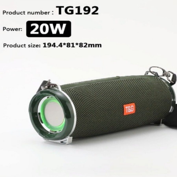 TG-192 Портативная колонка Bluetooth, FM-Радио, Led-подсветка, USB, TF