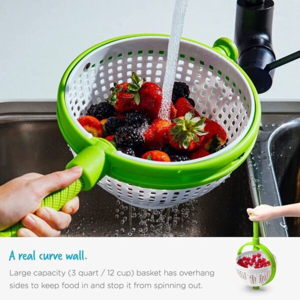 Дуршлаг 3 в 1 для мытья фруктов, овощей и ягод