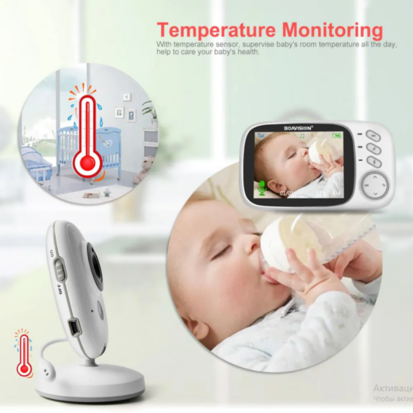 Беспроводная видеоняня Baby Monitor VB-603 с увеличенным радиусом действия