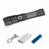 Фонарь светодиодный аккумуляторный карманный ручной мощный тактический фонарик с USB зарядкой