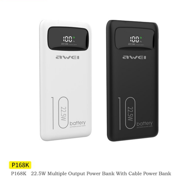 Внешний аккумулятор Power Bank Awei P168K 10000 мАч