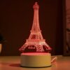 3D светильник Эйфелева башня