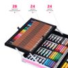 Набор для рисования "Чемодан творчества" с красками, в алюминиевом чемоданчике, 145 предметов