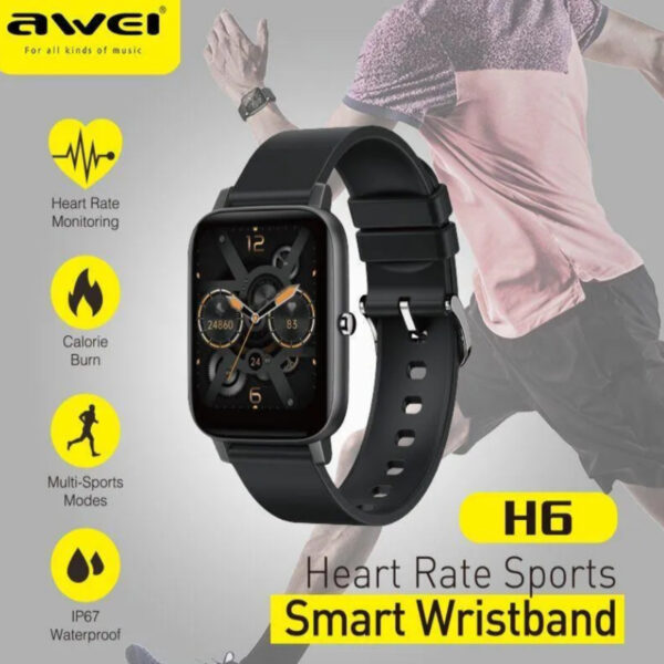 Смарт-часы Awei H6 Black