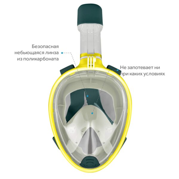 Подводная маска для дайвинга, с креплением для экшн-камеры
