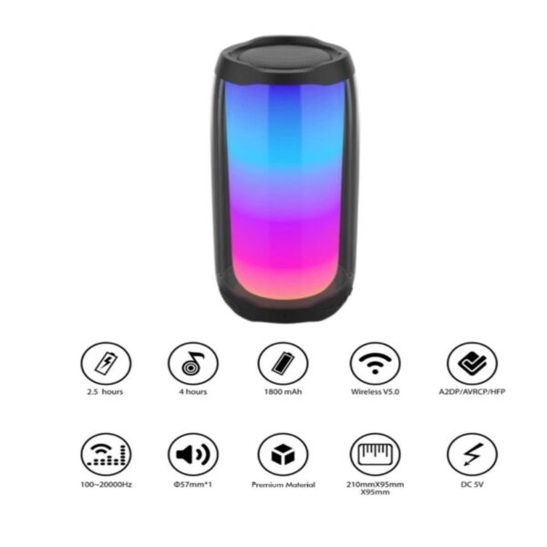 Bluetooth-Колонка со светодиодной панелью