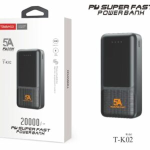 Внешний аккумулятор | Power bank T-K2 20000 mAh быстрая зарядка