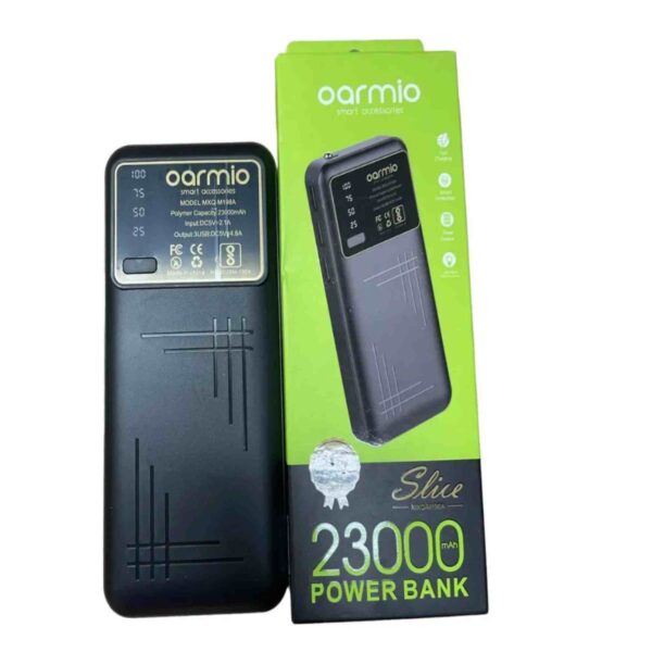 Внешний аккумулятор | Power bank Oarmio 23000 mAh, 3 USB, с фонариком