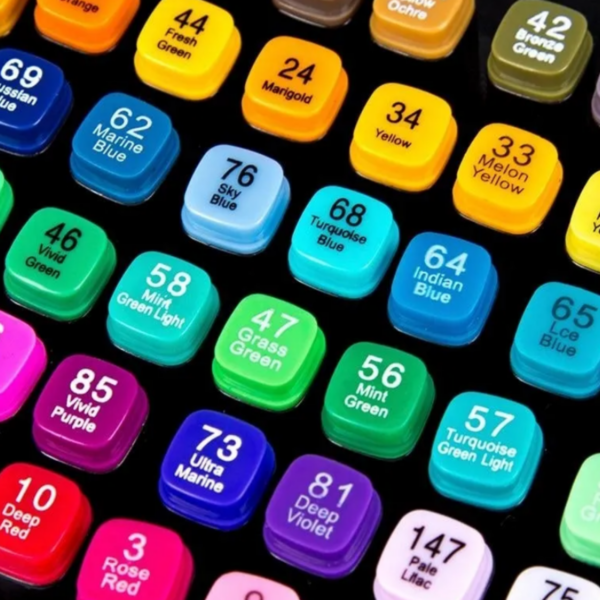 Набор маркеров для скетчинга, 204 цвета
