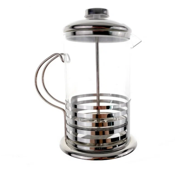 Френч-пресс - чайник для заварки чая, трав, кофе, чайник заварочный 600 мл, заварник стекло + нержавеющая сталь
