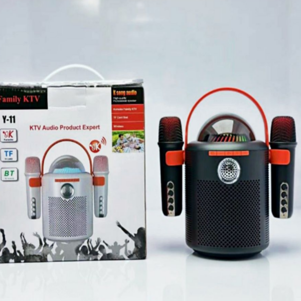 Портативная Bluetooth колонка со встроенным караоке, c 2 - мя микрофонами KTV Y-11