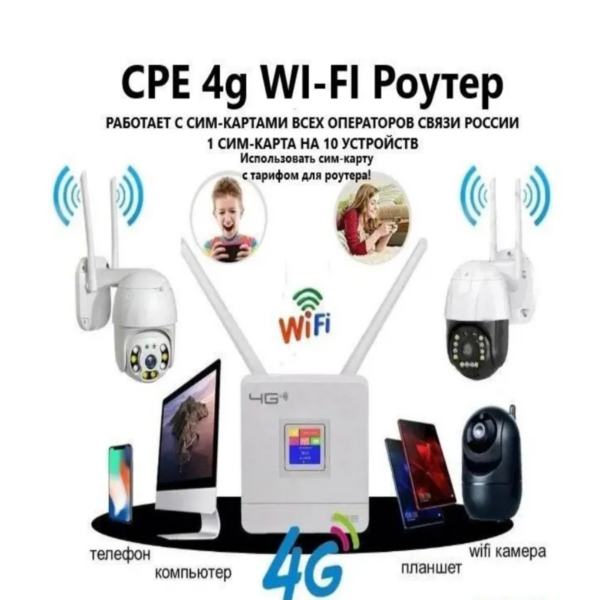 Роутер wi-fi с сим картой 4g LTE, CPE