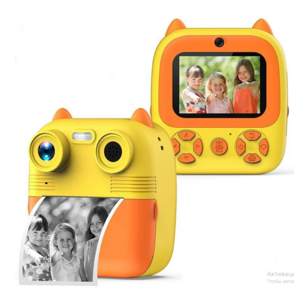 Детский цифровой фотоаппарат с моментальной печатью фото и снимков